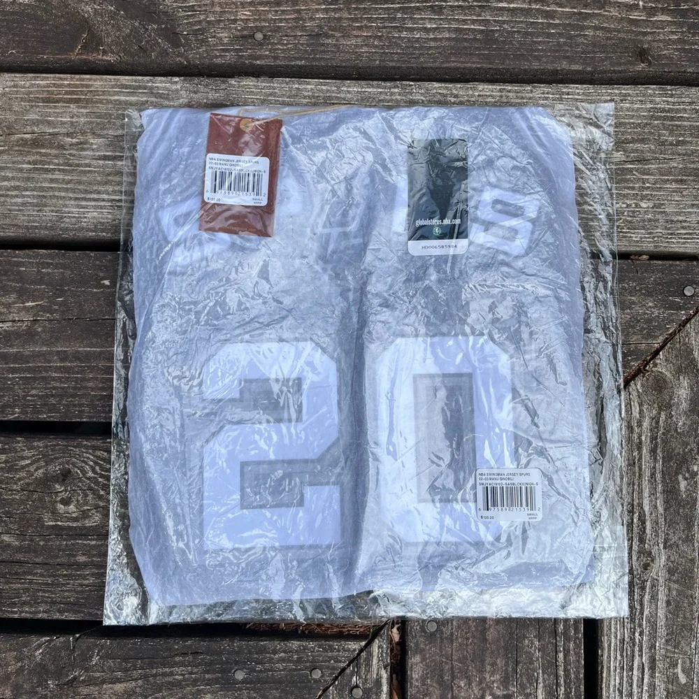 Mitchell and Ness Manu Ginobili Spurs Jersey Black and Silver size Small New - Picture 2 of 5